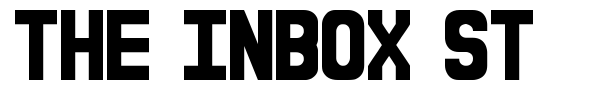 The Inbox St font preview